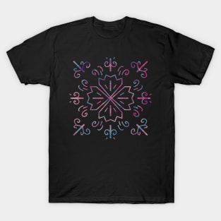 Four Leaves Clover Mandala for Luck T-Shirt